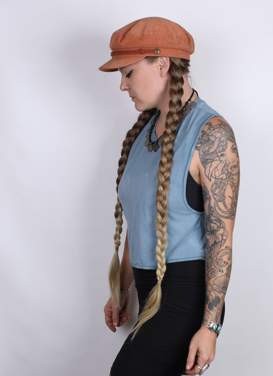 Baby Sage Blue Crop Tank