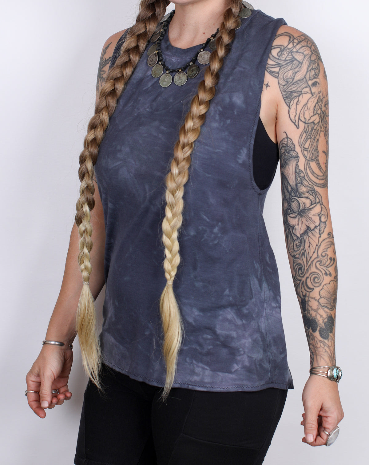 Blue Hemp Bamboo Tank