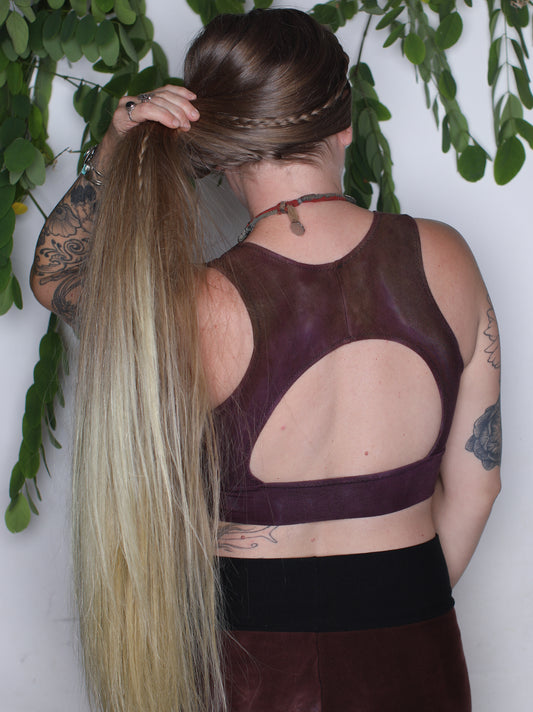 Purps Bamboo Hemp Peekaboo Top