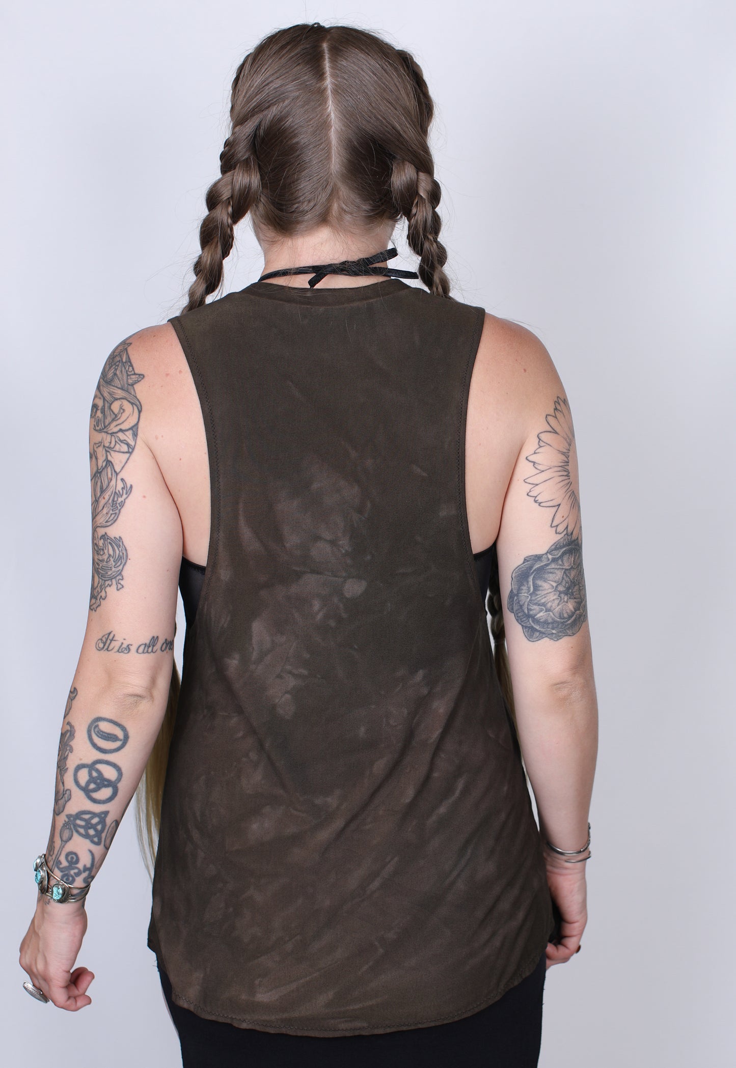 Brown Bamboo Muscle Tank