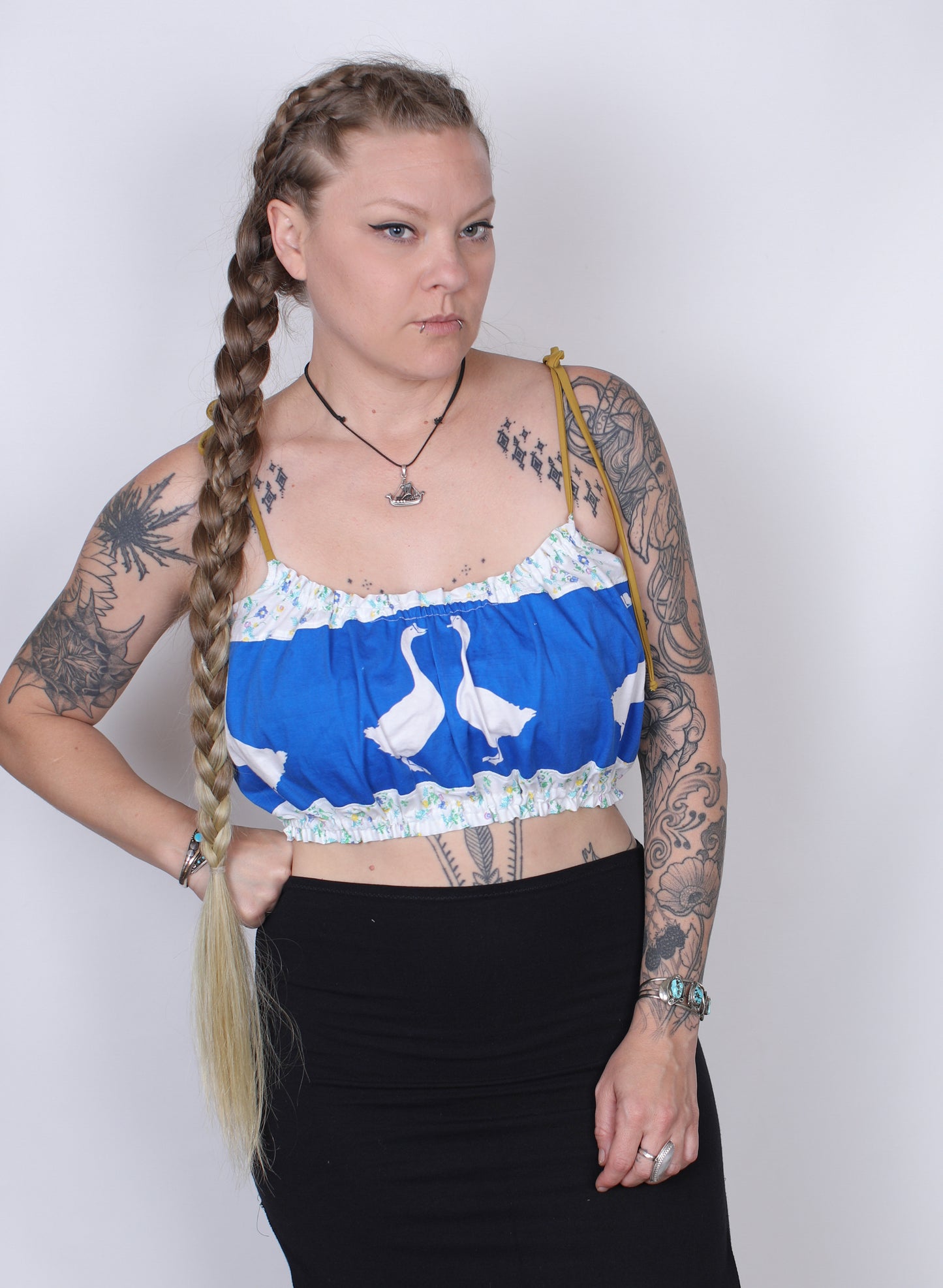Goose Ruffle Top
