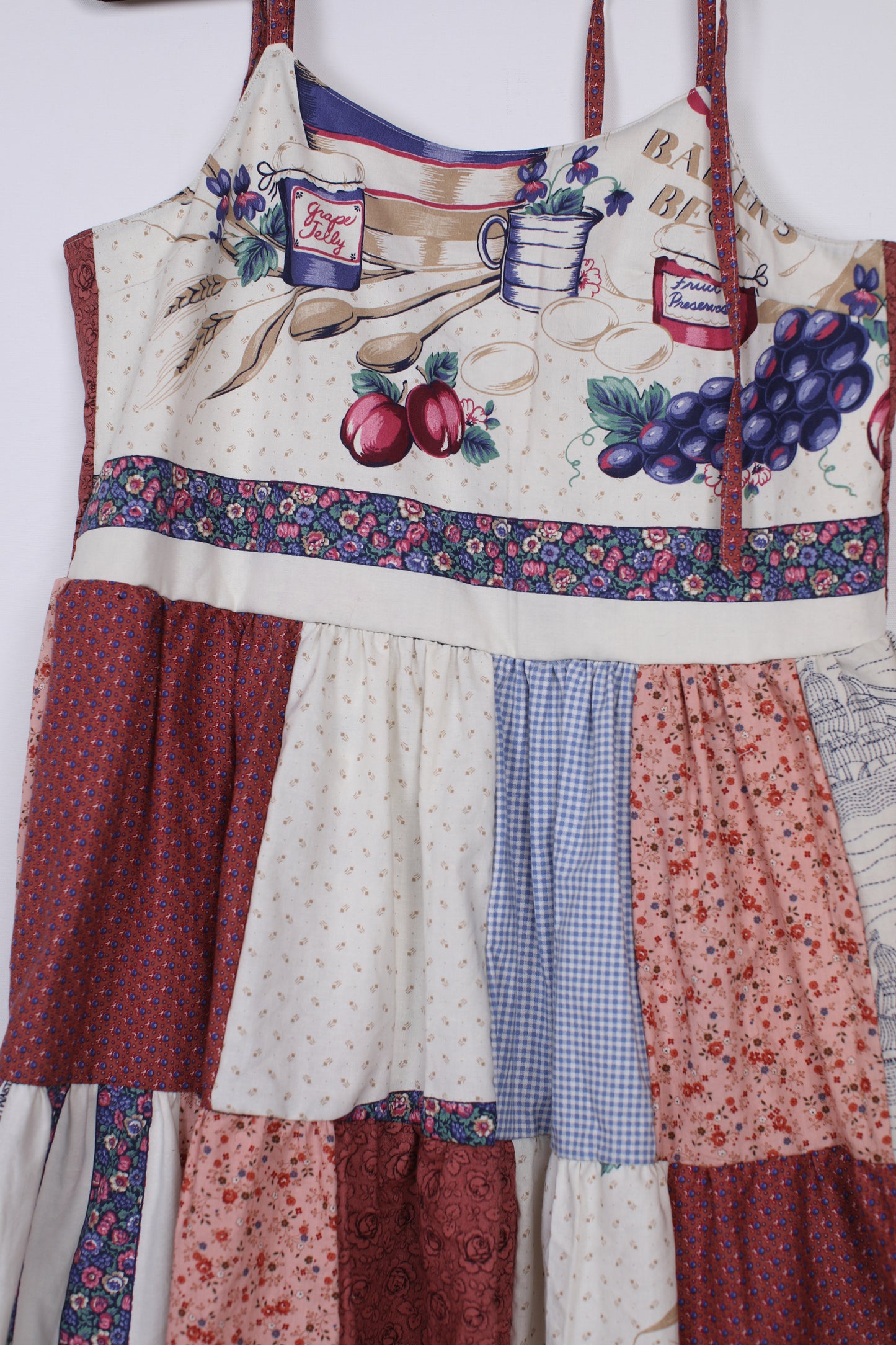L - Grape Jelly Patchwork Dress