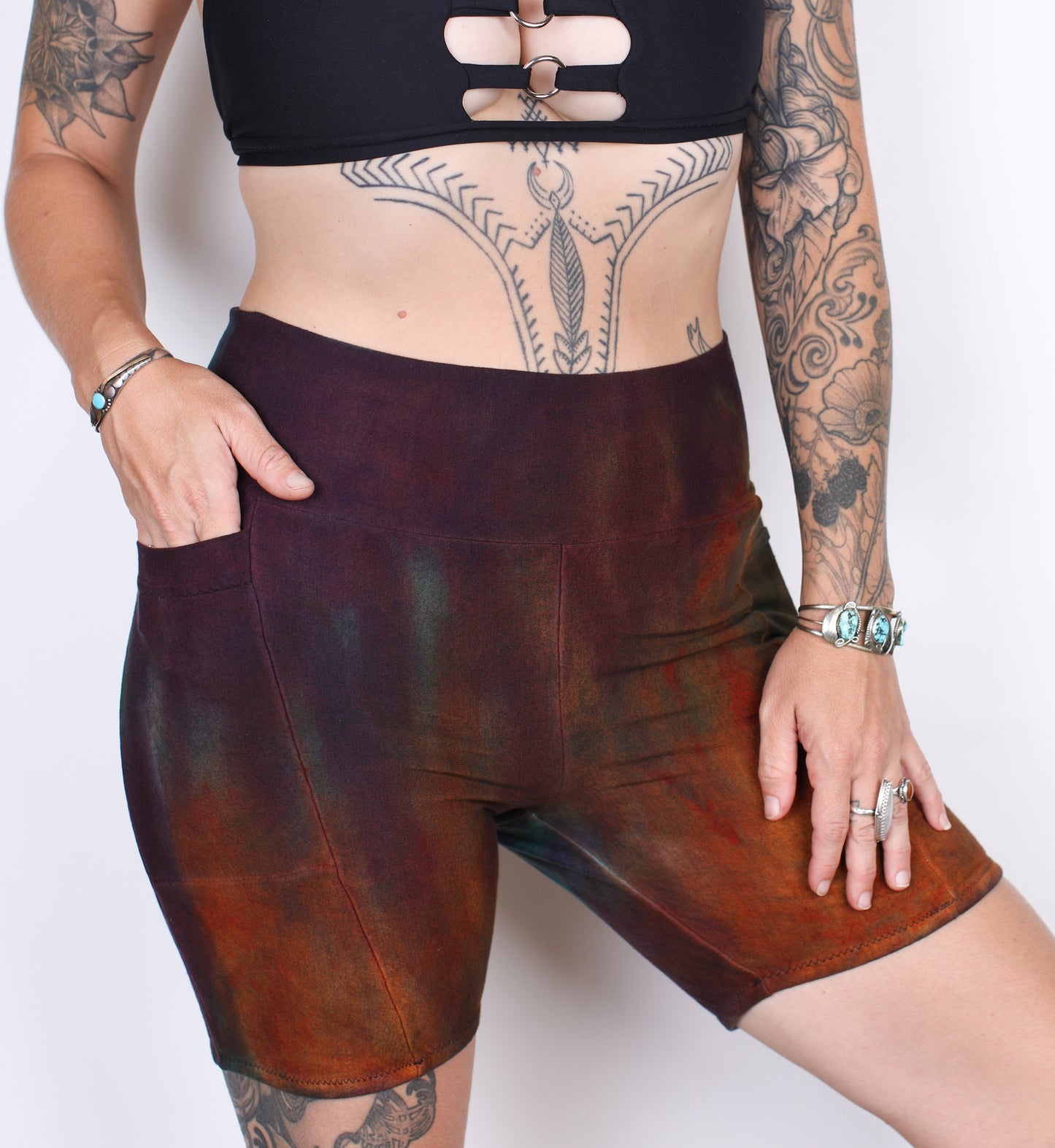 L-  Twilight Hemp Bamboo Pocket Mid Shorts