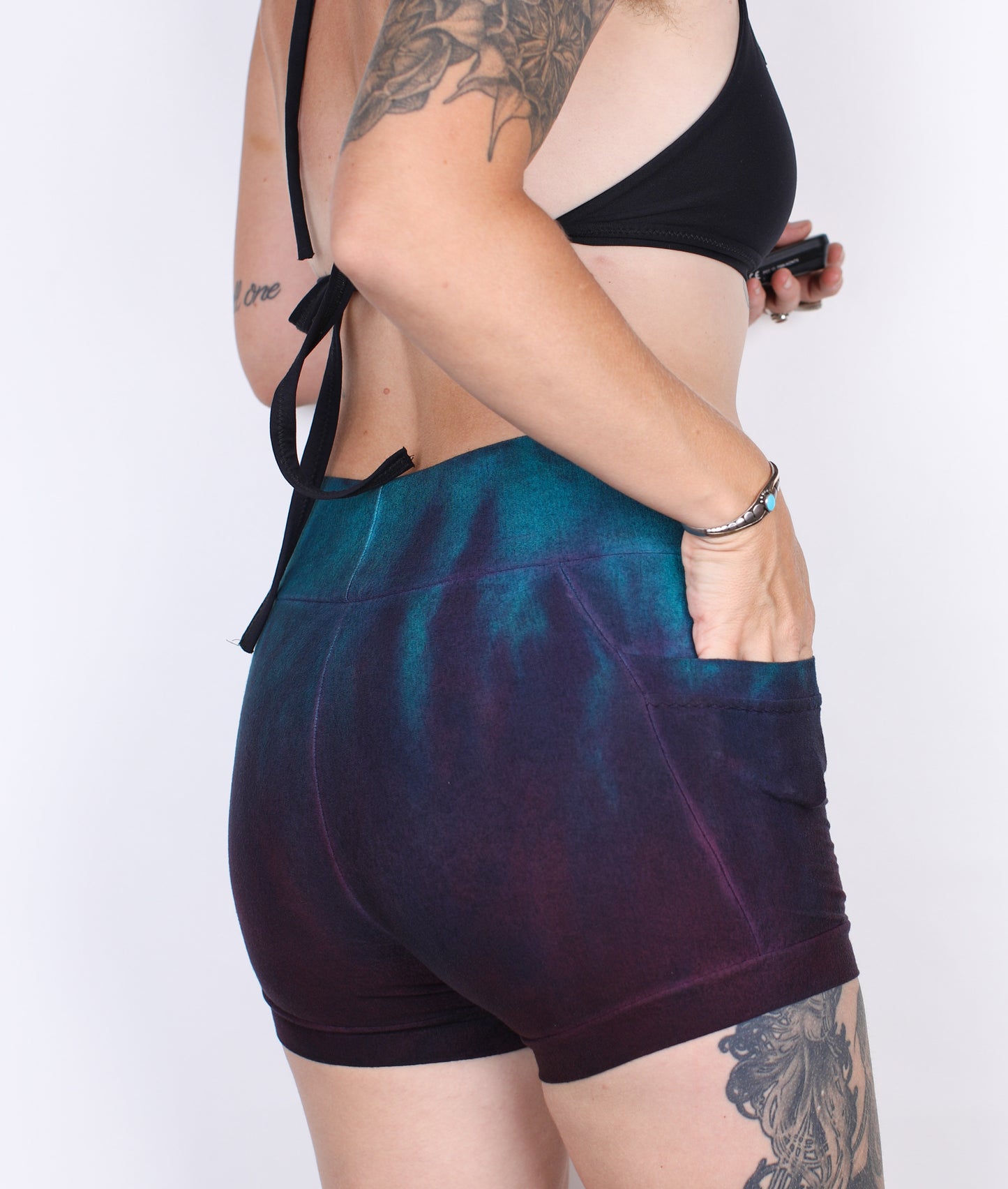 S- Arctic Purps Hemp Bamboo Pocket Shorts