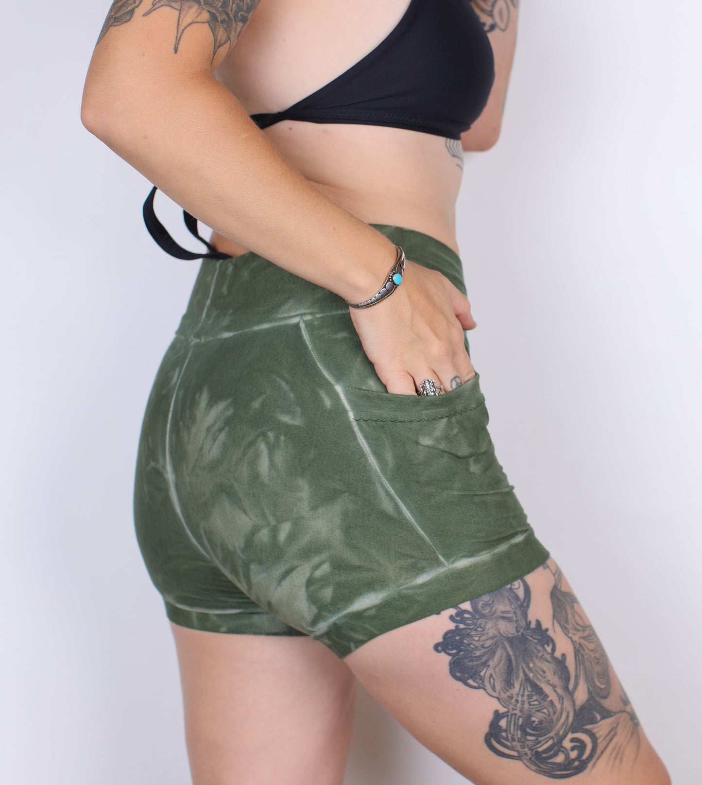 S- Sage Hemp Bamboo Pocket Shorts
