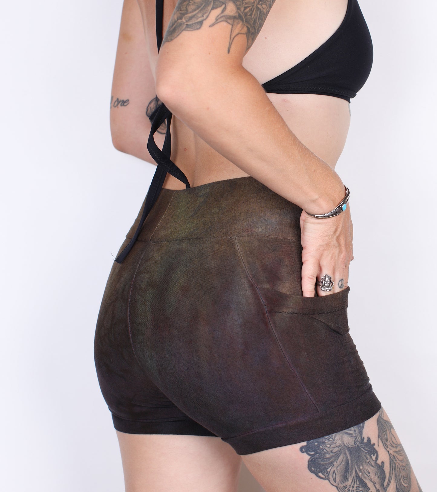 S- Earthy Storm Hemp Bamboo Pocket Shorts