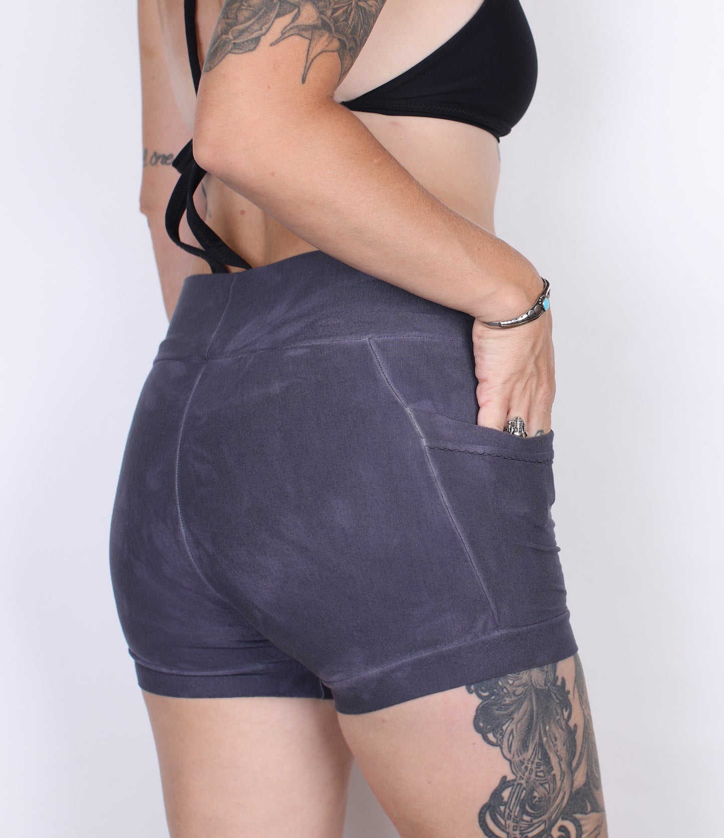 S- Lavender Hemp Bamboo Pocket Shorts