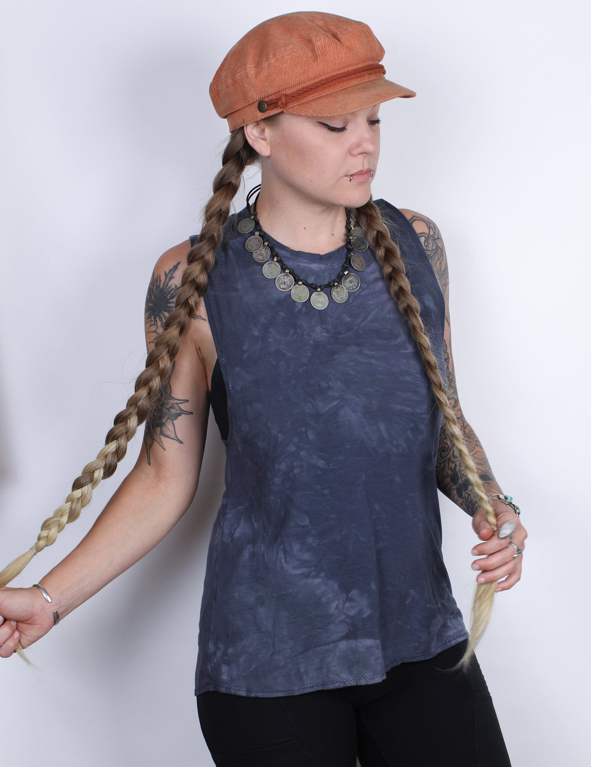Blue Hemp Bamboo Tank