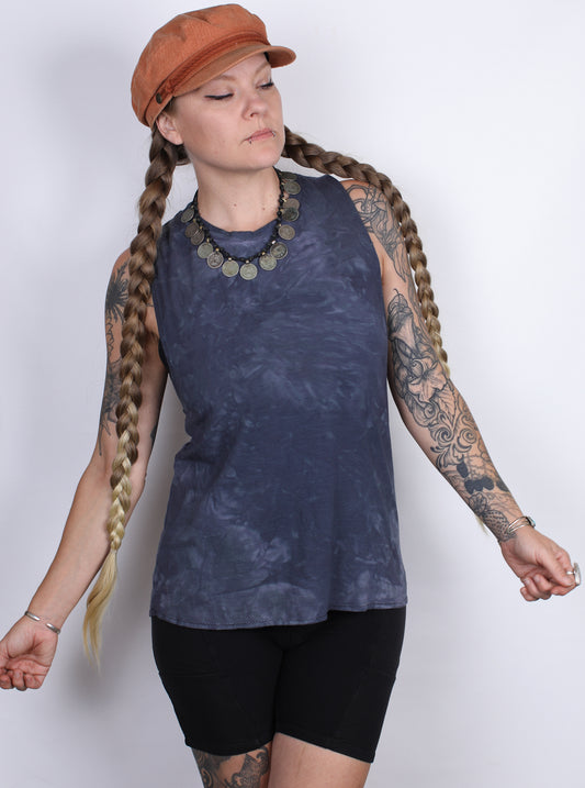 Blue Hemp Bamboo Tank