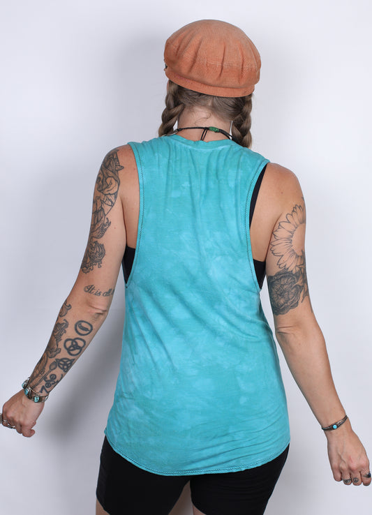 Turquoise Hemp Bamboo Tank