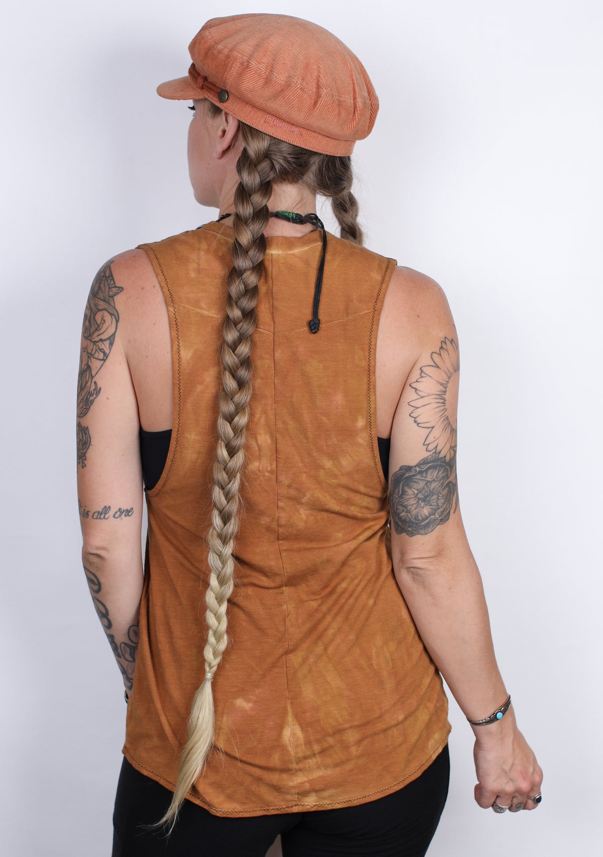 Orange Sherbert Hemp Bamboo Tank