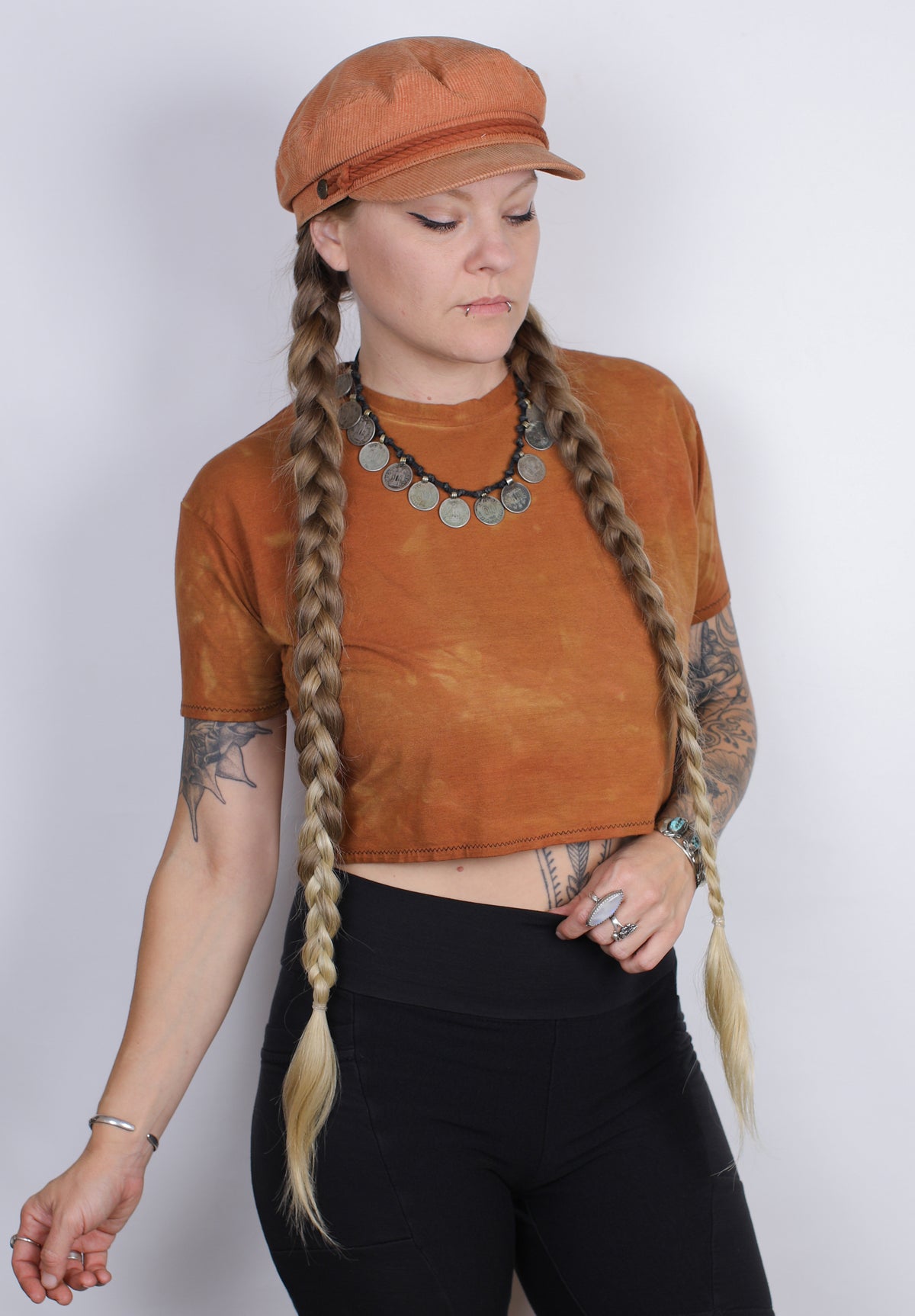 Sherbert Hemp Bamboo Crop Tee