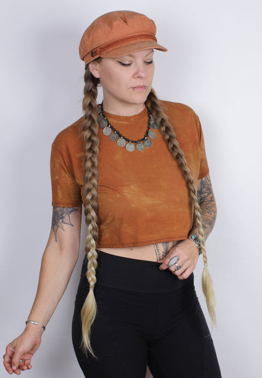 Sherbert Hemp Bamboo Crop Tee