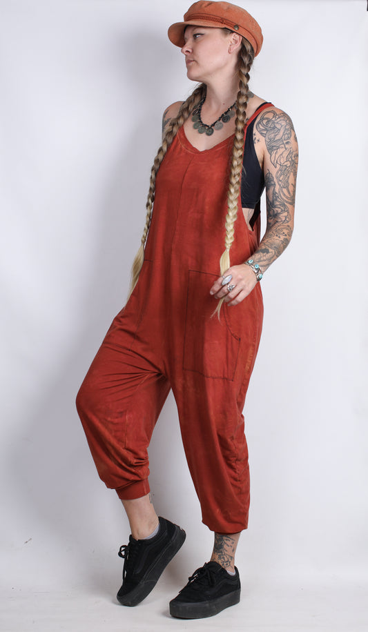 Rust Orange Hemp Bamboo Jumpsuit