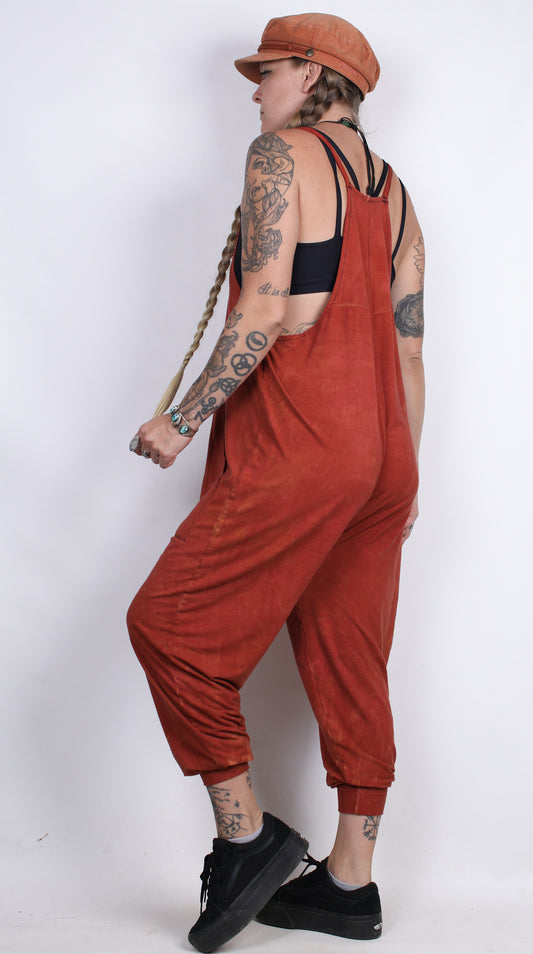 Rust Orange Hemp Bamboo Jumpsuit