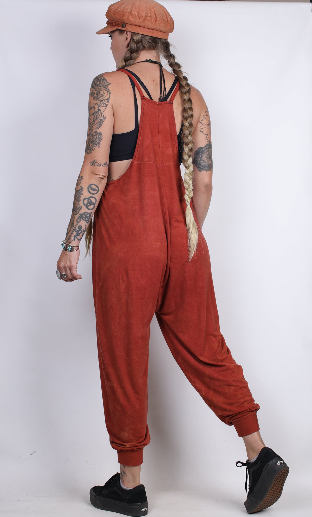 Rust Orange Hemp Bamboo Jumpsuit