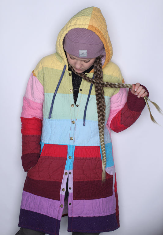 Rainbow Quilt Coat