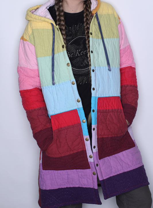 Rainbow Quilt Coat