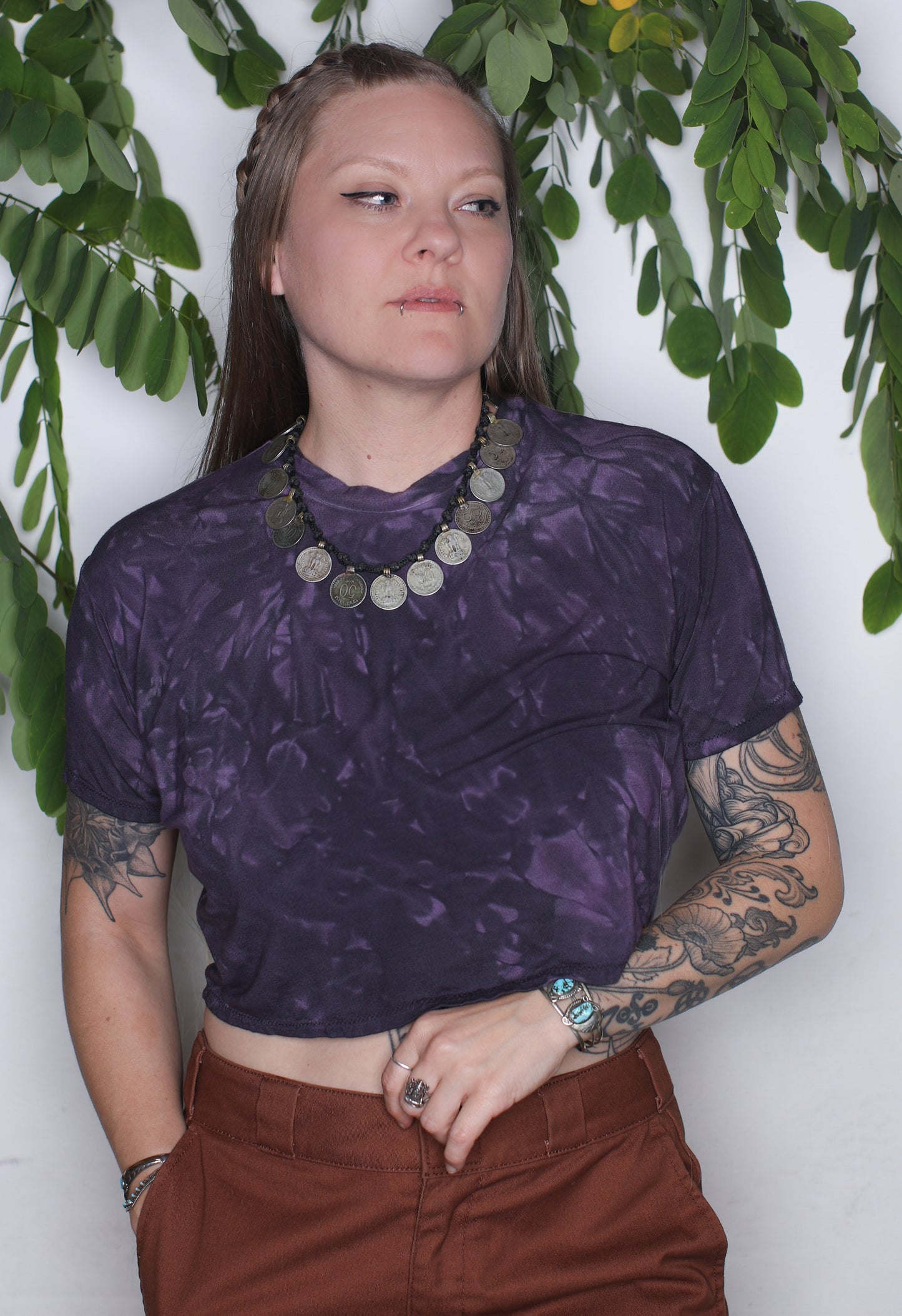 Purps Bamboo Crop Tee