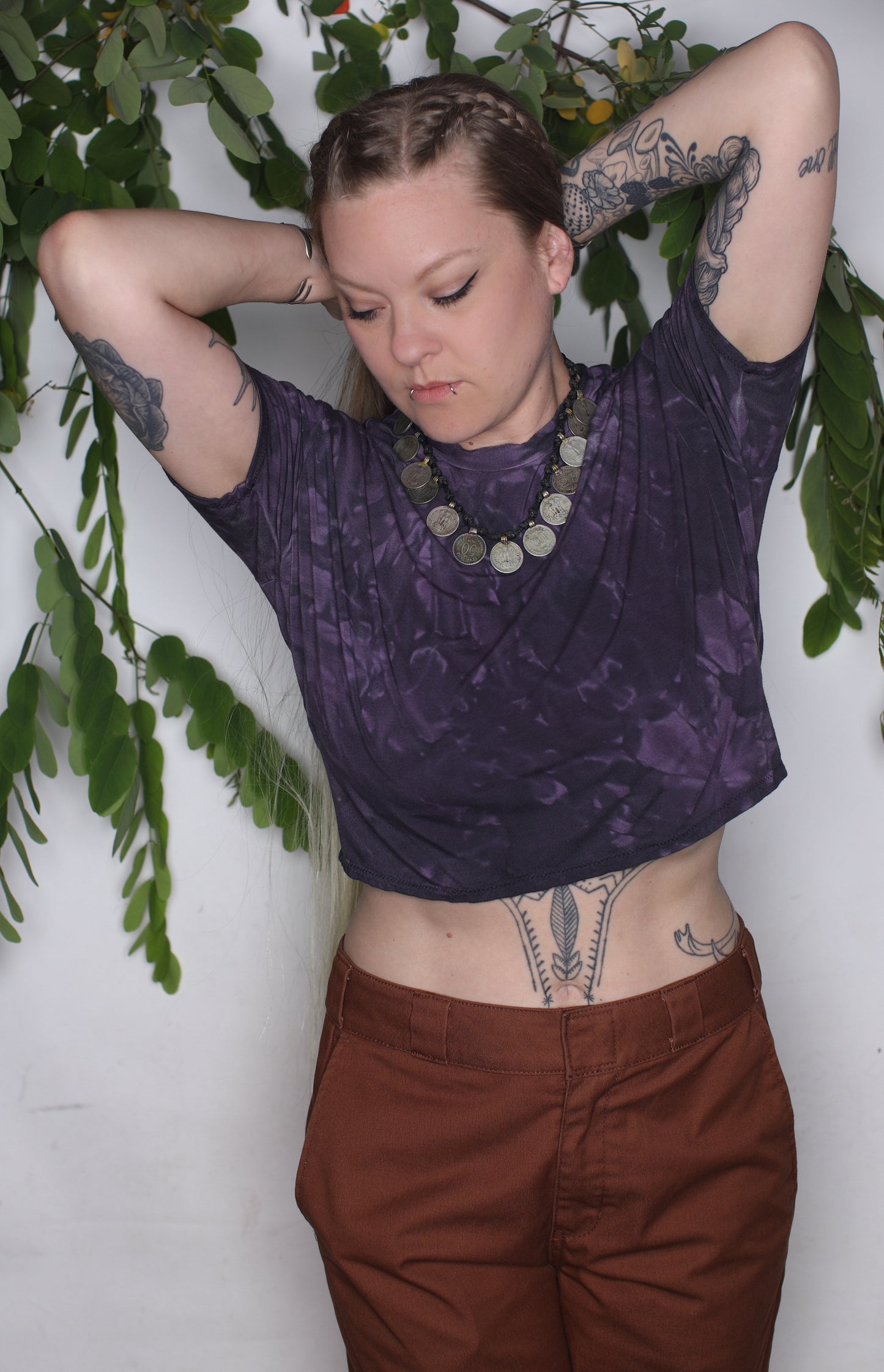 Purps Bamboo Crop Tee