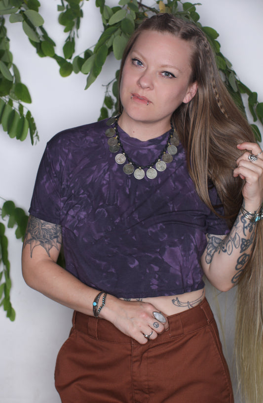 Purps Bamboo Crop Tee