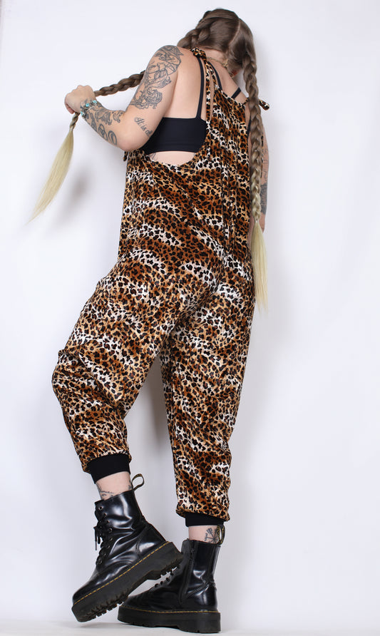 Leopard Velvet One Piece Jumper
