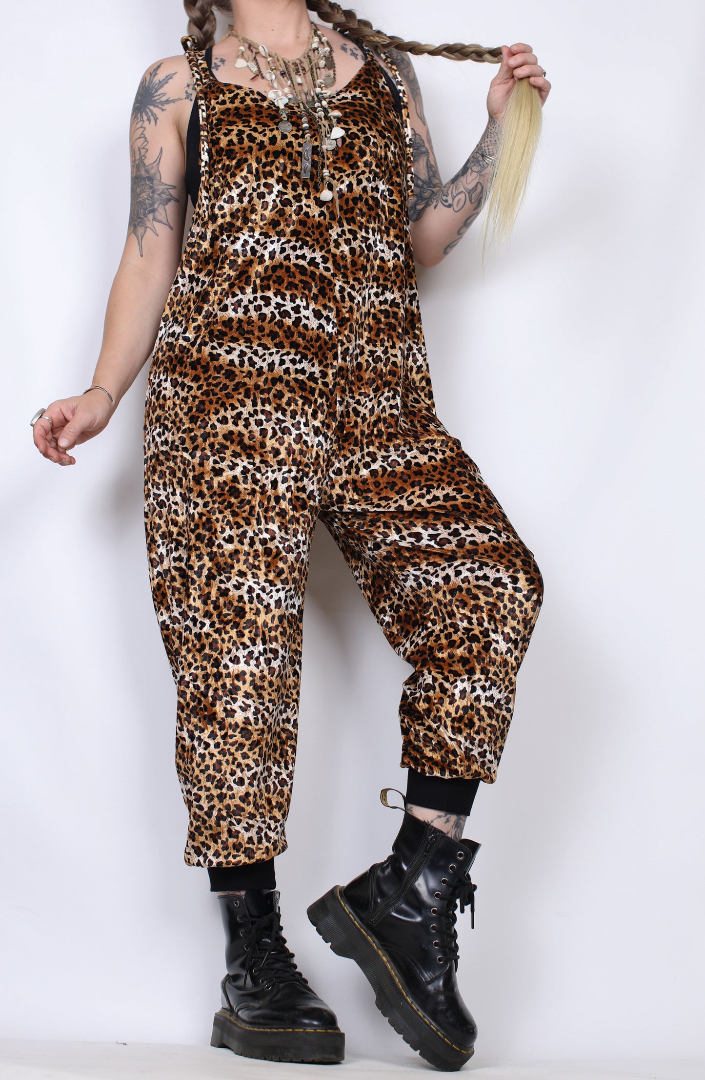 Leopard Velvet One Piece Jumper