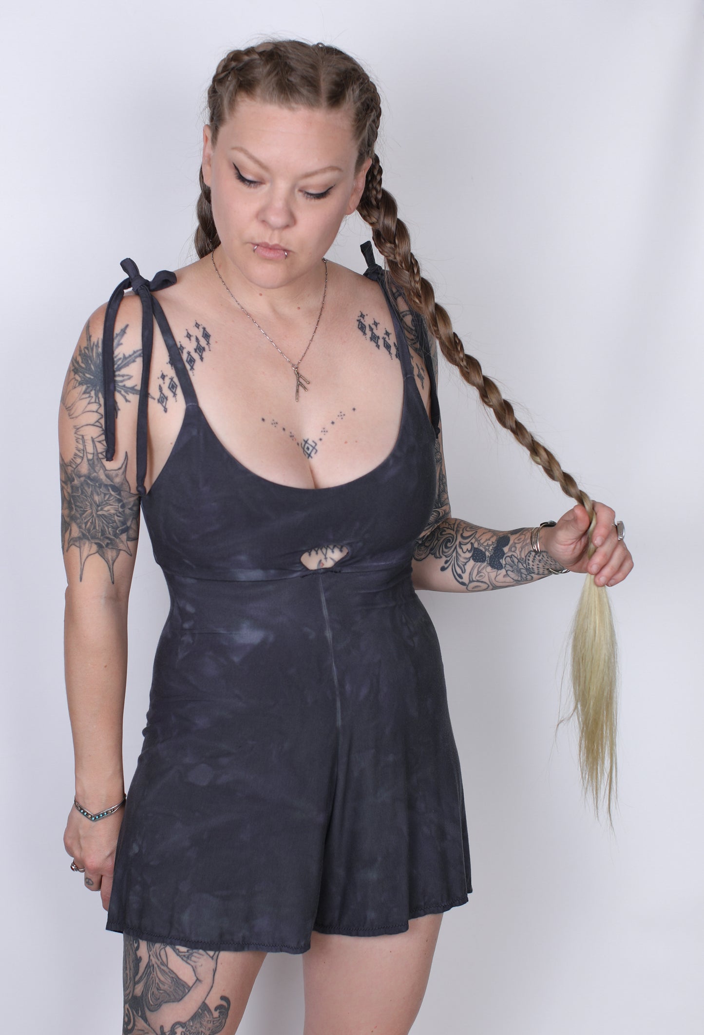 Blue-ish Bamboo Shorts Onsie