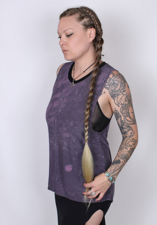Purple Bamboo Muscle Tank