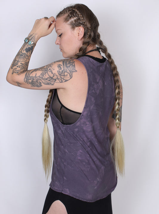Purple Bamboo Muscle Tank