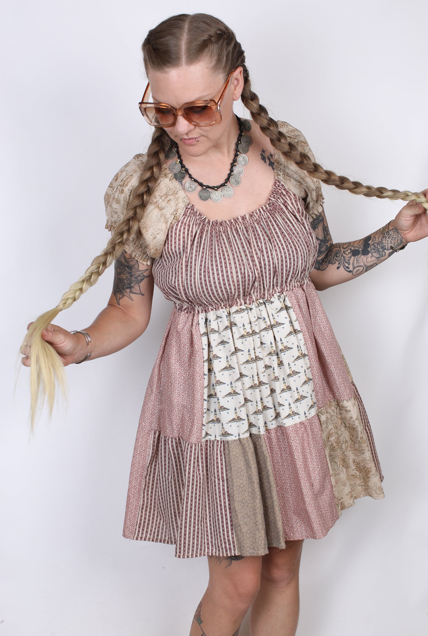 M - Lighthouse Patchwork Babydoll