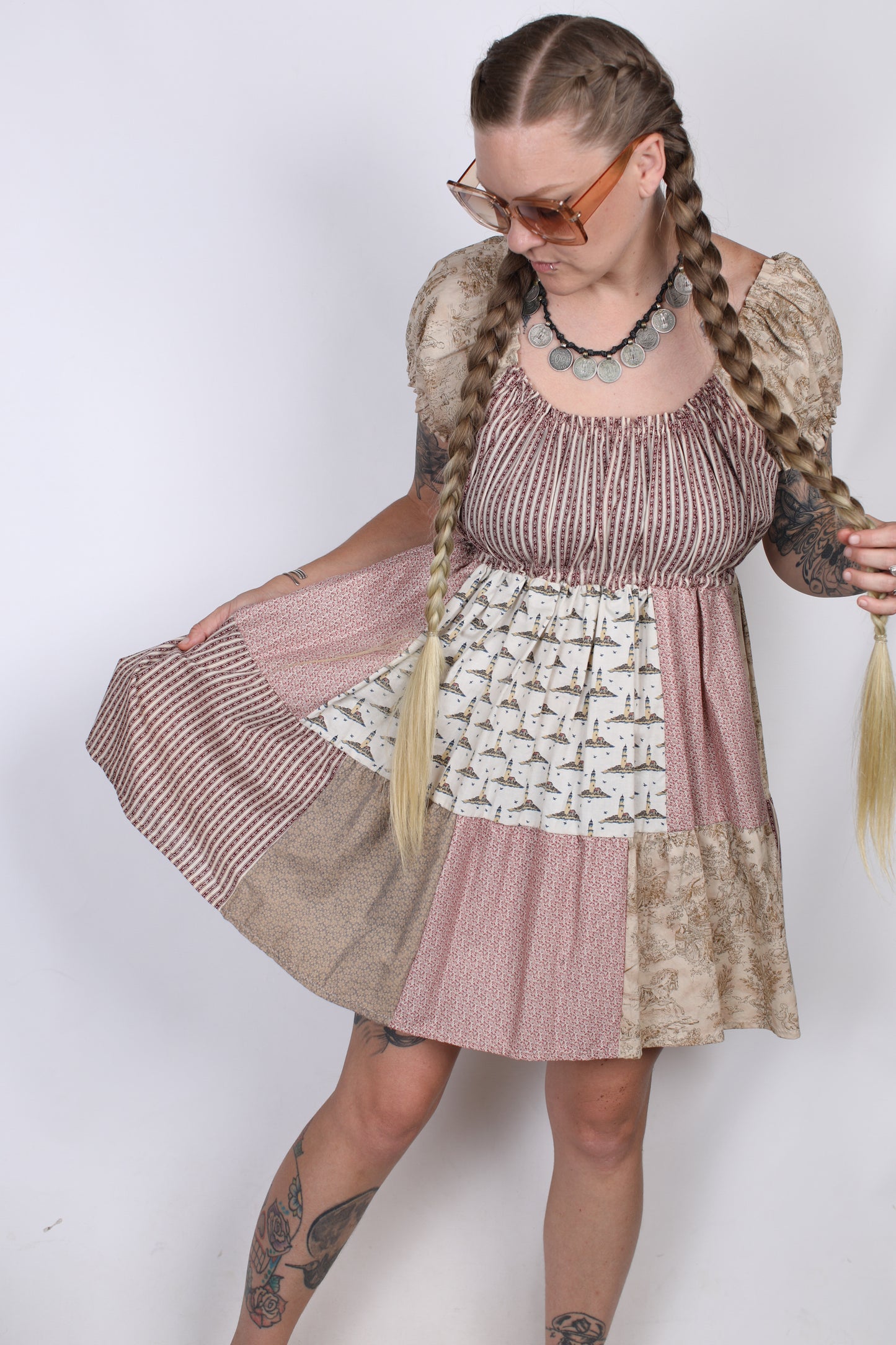 M - Lighthouse Patchwork Babydoll