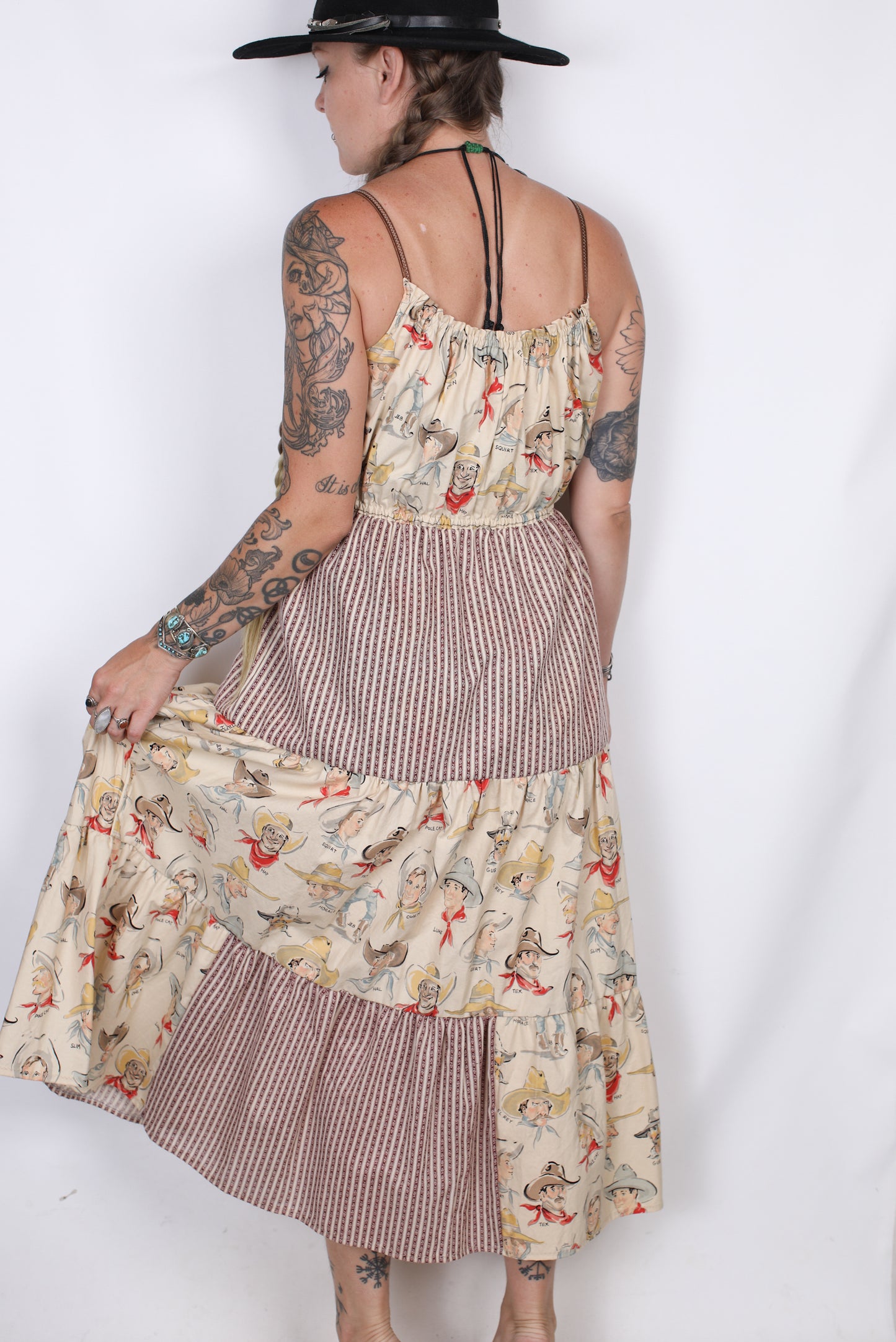 M/L - Cowboy Ruffle Dress