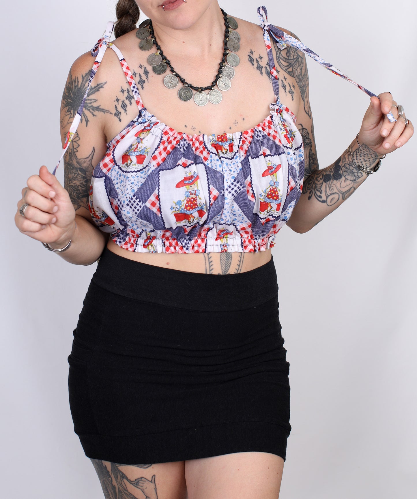 L - Garden Girl Ruffle Top